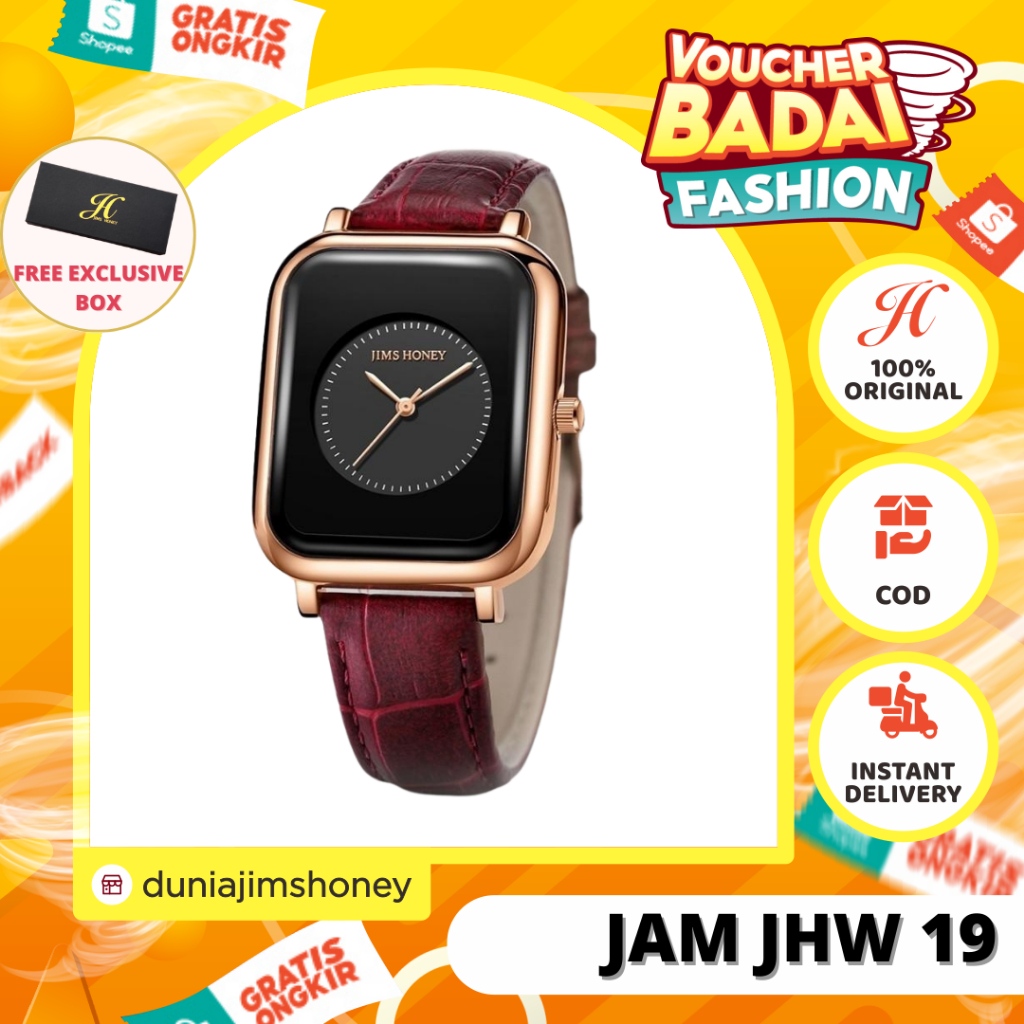 Jims Honey Jam JHW 19 Jam Tangan Wanita Kekinian Import Murah