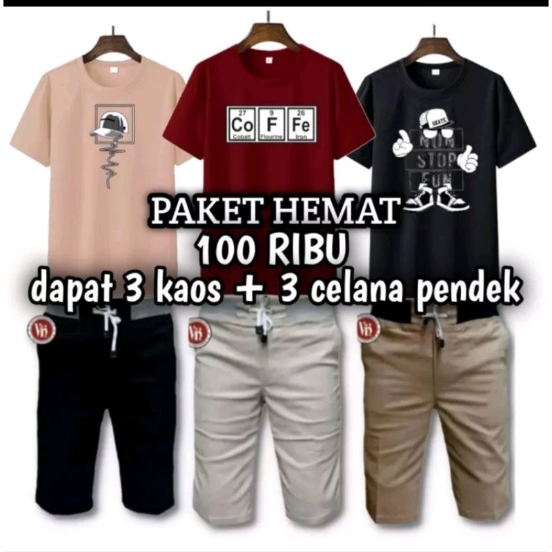 setelan celana dan kaos pria dewasa