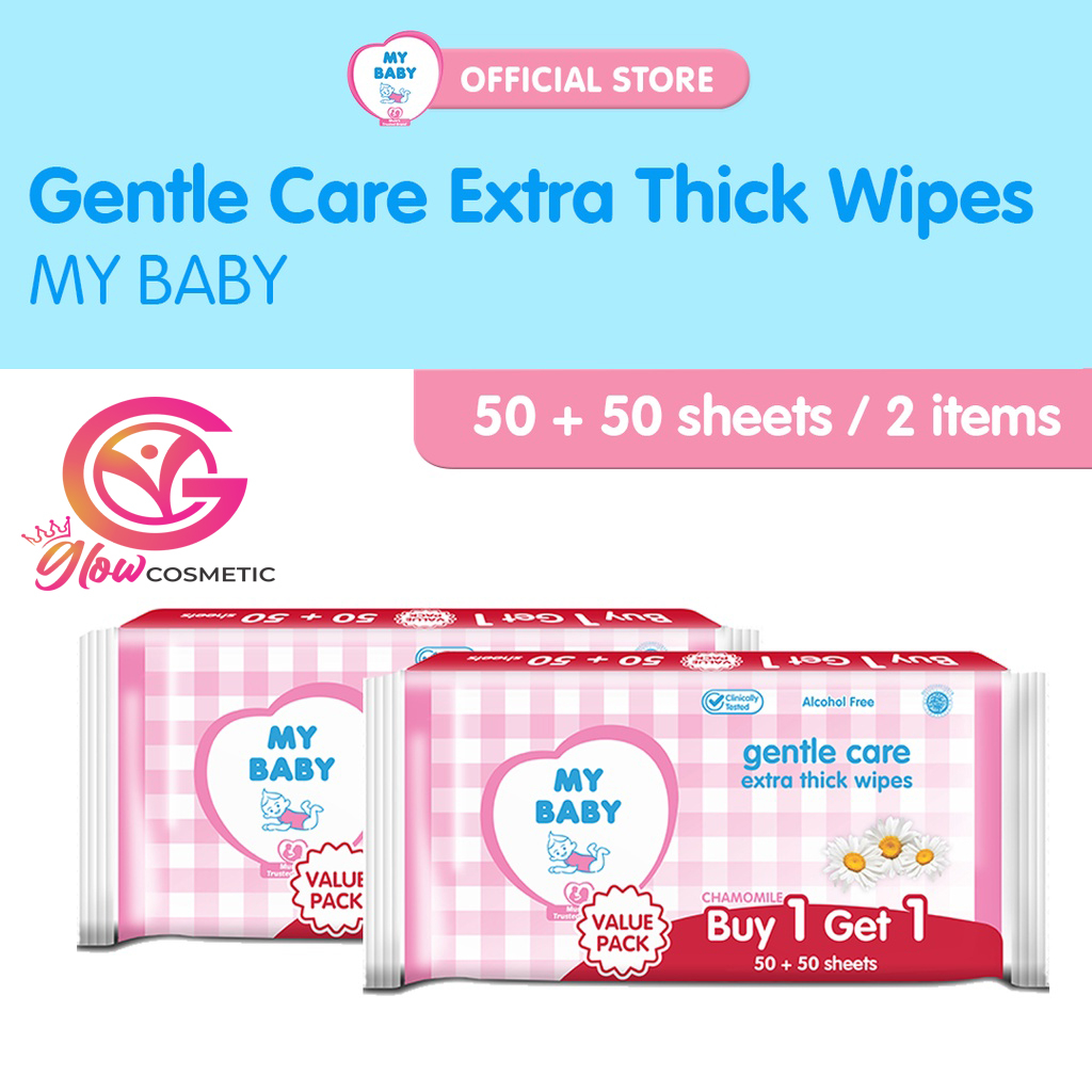 MY BABY GENTLE CARE EXTRA THICK WIPES CHAMOMILE BUY 1 GET 1 -GC N003920