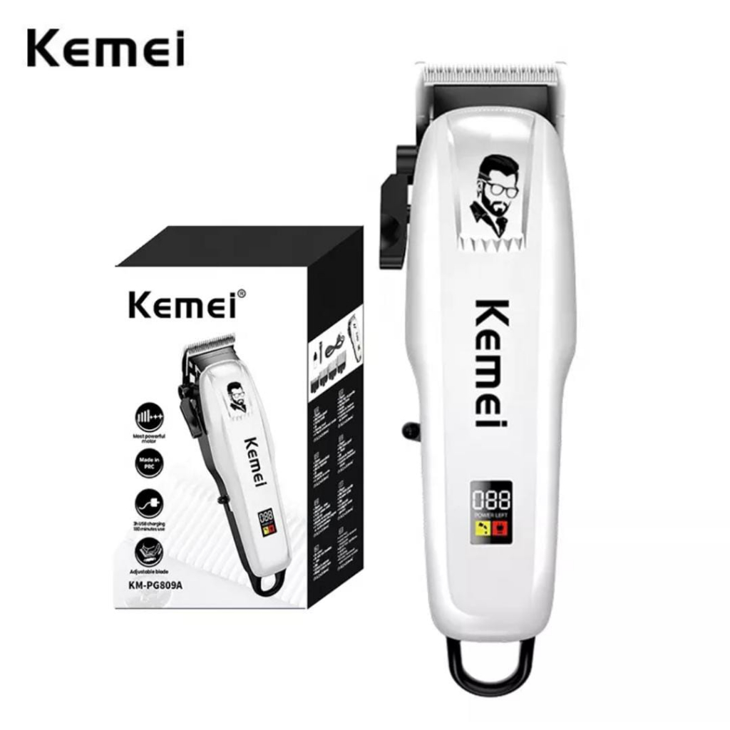 Hair Clipper Kemei PG KM-809A Alat Mesin Cukur Rambut Original