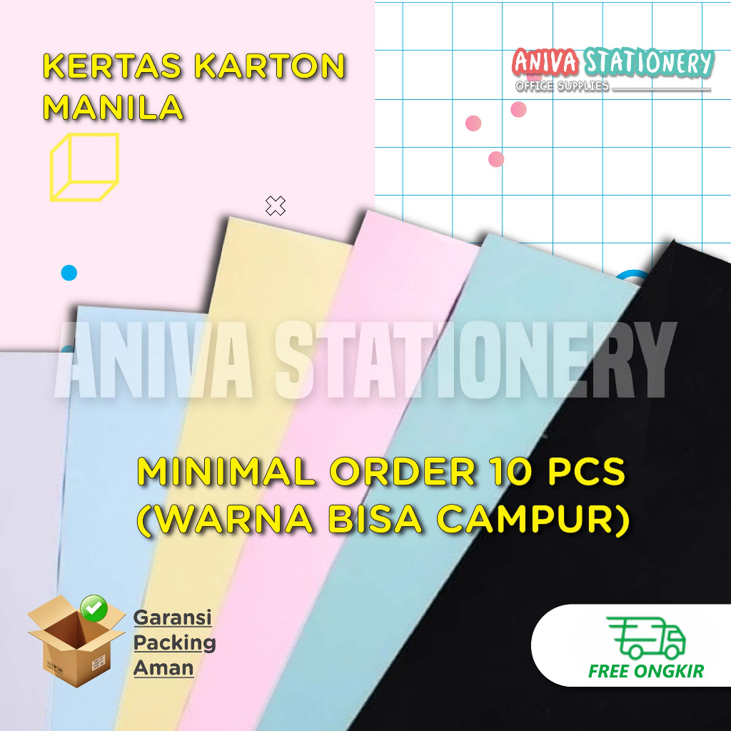 

KERTAS KARTON MANILA BRIEF CARD BC 160 GRAM WARNA WARNI