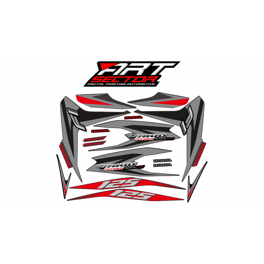 STICKER STRIPING TRANSPARAN VARIO 125 OLD MOTIF ORIAN