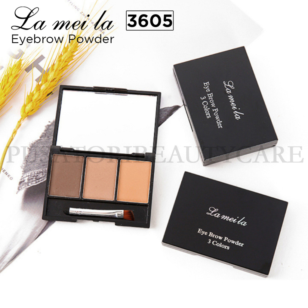 LAMEILA 3605 3 Color Eyebrow Powder Waterproof Bedak alis 3 Warna