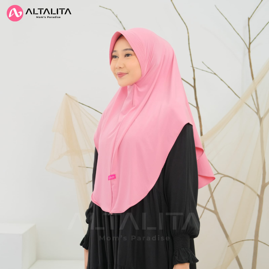 Altalita - Kerudung Sport Instan Menutup Dada Jilbab Bergo Hamidah Size L Jersey Premium Hijab Instan Qanita Penguin Cocok Untuk Sekolah Olahraga Volly Futsal Senam dan Sehari-Hari