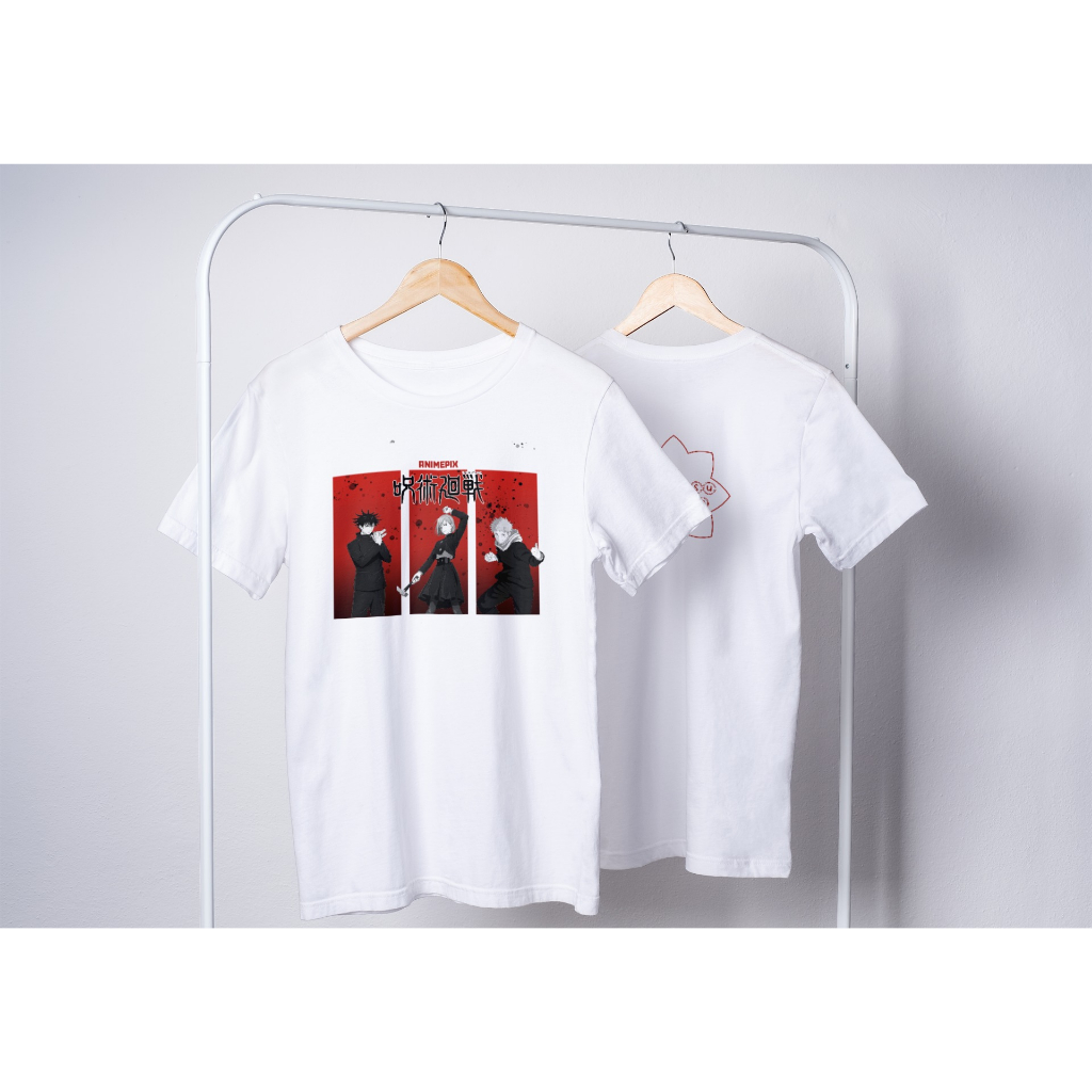 JKS01 Kaos Anime Jujutsukaisen / Itadori Yuji / Fushiguro Megumi / Kugisaki Nobara