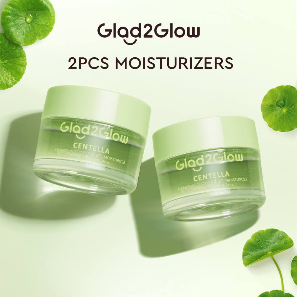 [MS][BPOM] GLAD2GLOW BLUEBERRY MOISTURIZER 5% CERAMIDE | CENTELLA ALLANTOIN MOISTURIZER