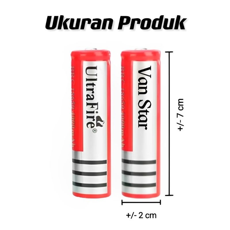 Baterai Isi Ulang 18650 3.7V li-ion 8800 mahal 3