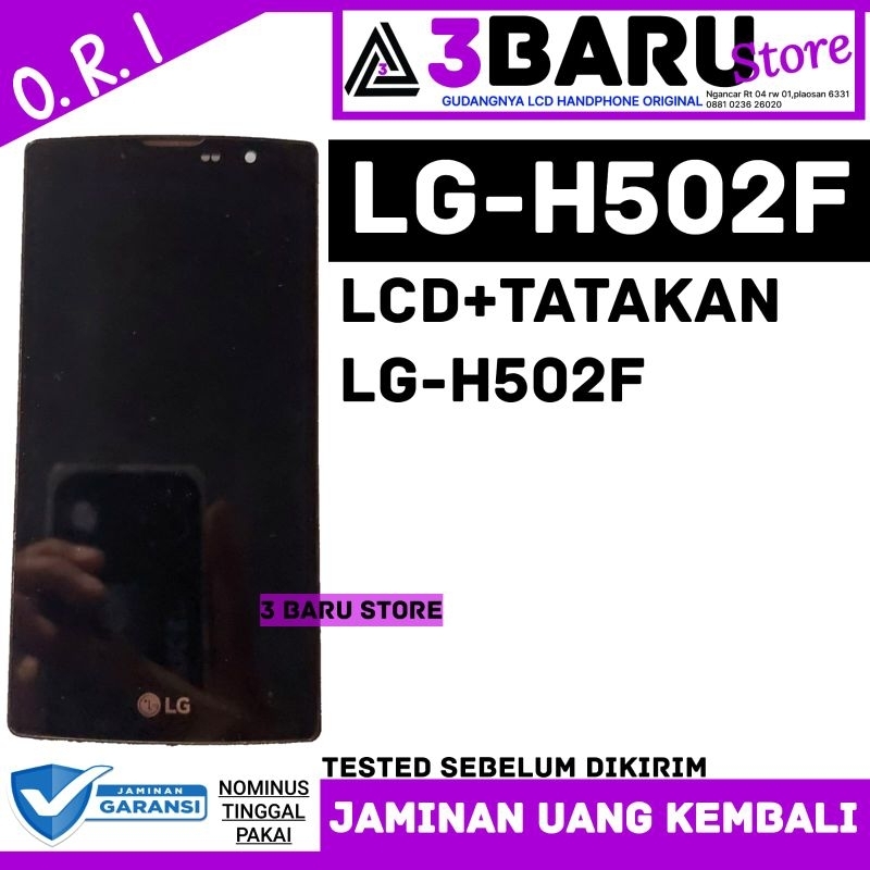 LCD + TATAKAN LG-H502F lcd handphone lg original copotan