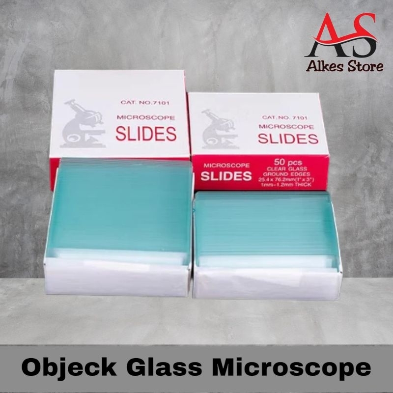 Objeck Glass  Lensa Mikroskop  Kaca Objek Mikroscope Slide
