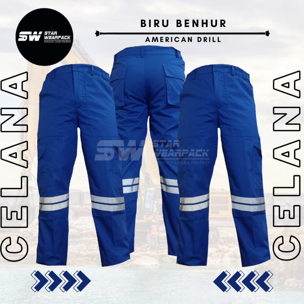 Celana Proyek Model Cargo Panjang Warna Benhur