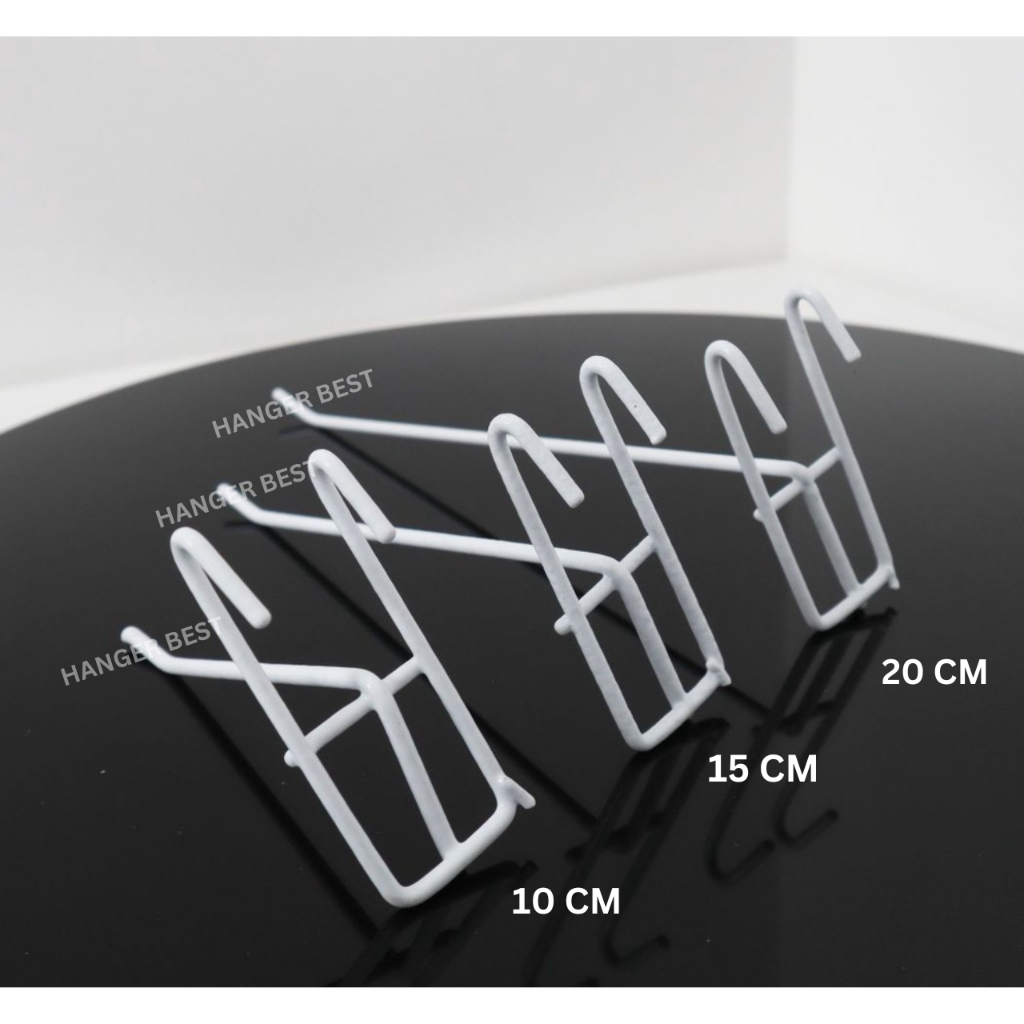 Single Ram Putih Cantolan Aksesoris Display 10 cm / Display Cantolan / Hijang Hiasan / Wire Grid