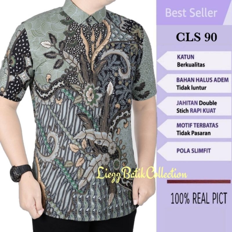 BAJU BATIK PRIA // BATIK COWOK // BATIK SLIMFIT / BATIK MODERN // BATIK PREMIUM CBS 622