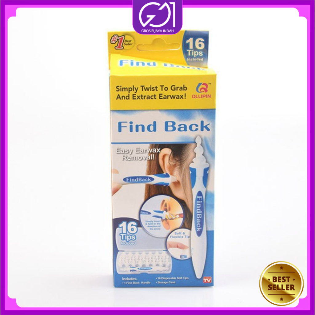 Pembersih Telinga Find Back / Pembersih Kuping / Korek Kuping Elastis  / Earpick / Cotton Bud Ear Cleaner / Alat Pembersih Kotoran Telinga