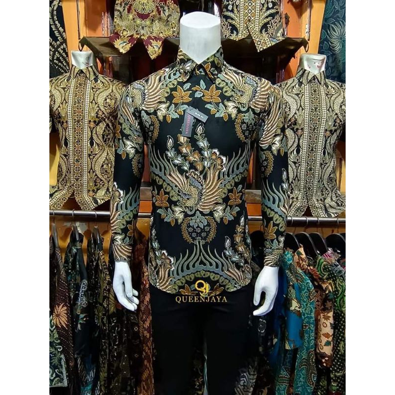 kkemejan Pria Lengan Panjang Slimfit Modern Batik Slimfit Pria batik pria lengan panjang batik simfit