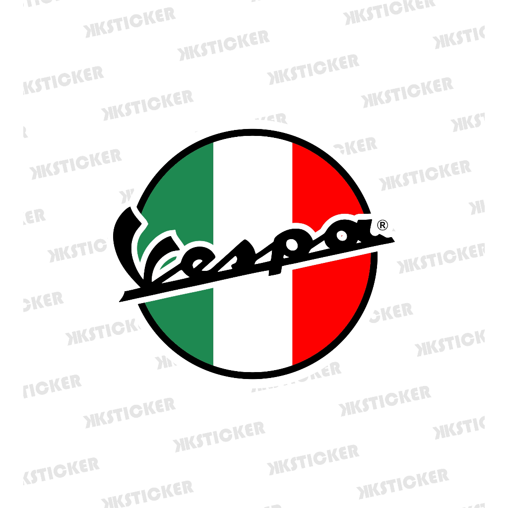 

Sticker Vespa | Stiker Vinyl Anti air + Laminasi