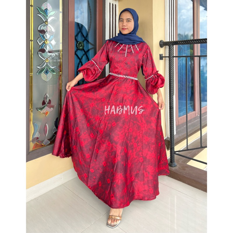 GAMIS JUMPUTAN PALEMBANG ASLI SUTRA SILK PECAH 8