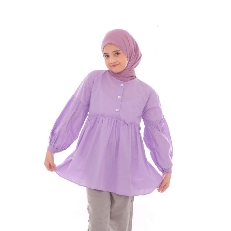 Baju Atasan Anak Perempuan Blouse Kemeja Dress Tanggung Usia 5 Sampai 14 Tahun