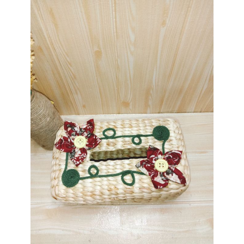 Anyaman ecenggondok tempat tissu etnik