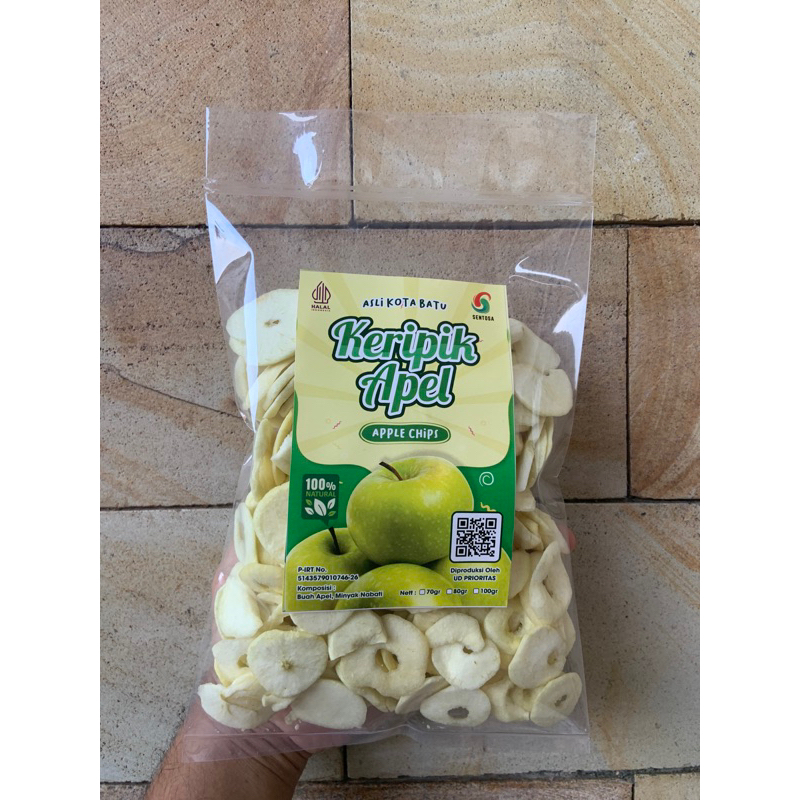 

Keripik Buah Apel Sentosa 200gr - Kripik Apel - Apple Fruit Chips