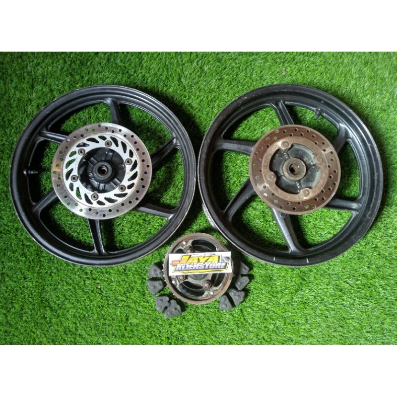 Velg Pelex Megapro Monoshock Original Depan Belakang set