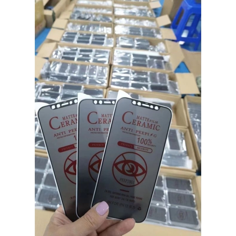 Tempered Glass Matte Film Ceramic 100% Security Anti Peeping Film Privacy 100% Security Privacy Security Oppo A1K / Tempered Glass Matte Film Ceramic 100% Security Anti Peeping Film Privacy 100% Security Privacy Security Realme C2