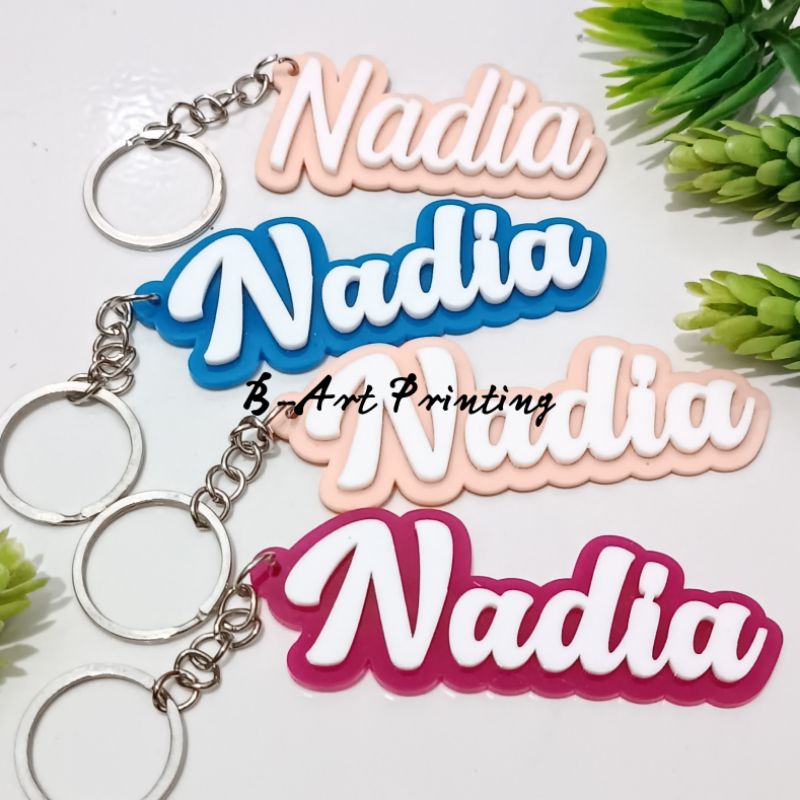 Murah Ganci 3D Gantungan Kunci Akrilik 3d Ganci Akrilik Custom Nama Souvenir Hadiah