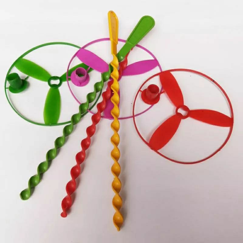 MAINAN ANAK JADUL GANGSING UFO TERBANG/MAINAN BALING BALING KITIRAN TERBANG UFO