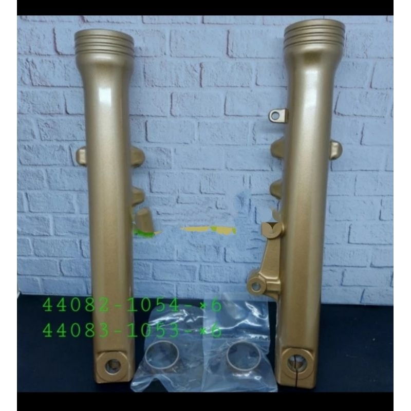 Sepasang Tabung As shock Depan Ninja Rr 150 Gold Original