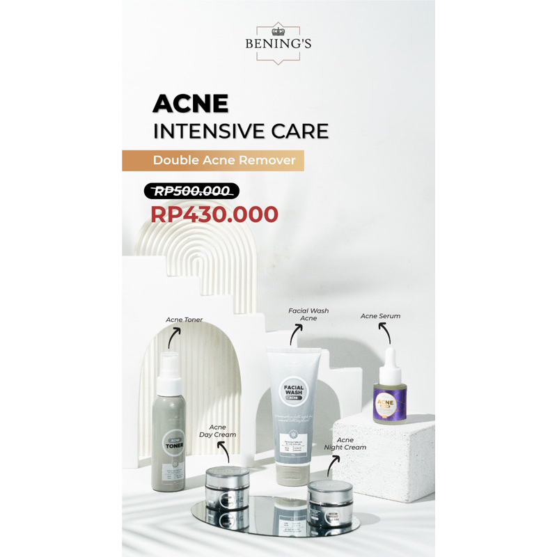 ACNE SKINCARE + SERUM ACNE SALE!! BENING’S dr. OKY PRATAMA (acne intensive care)