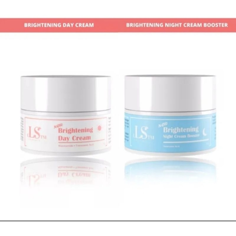 LS SKINCARE 2in1 Brightening Cream & Brightening Night Cream kemasan ( biru)