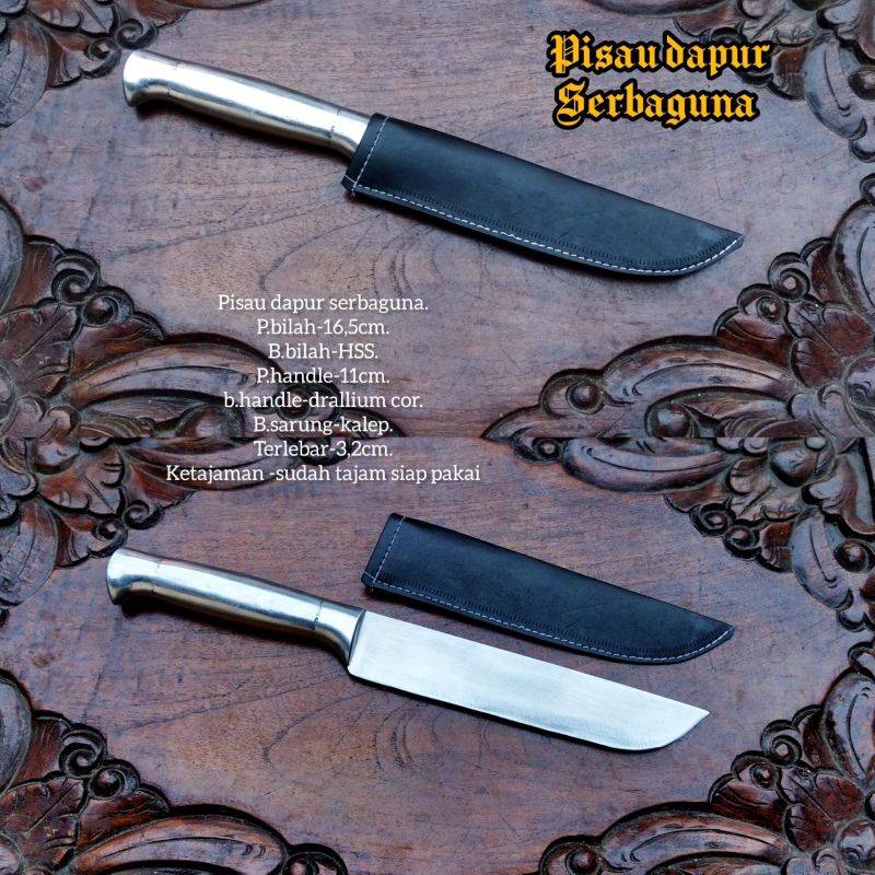 pisau dapur baja hss