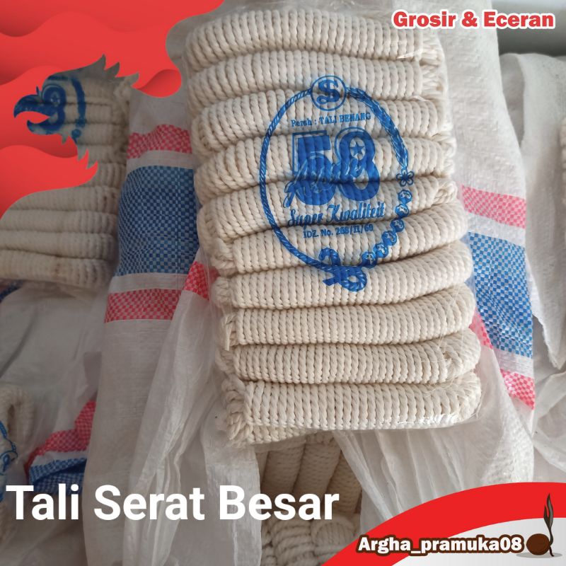 Tali Serat Pramuka Tekuk Besar 10 m isi 10 pcs