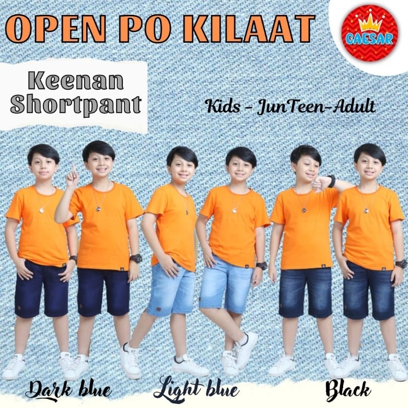 Celana Pendek Anak Jeans KEENAN By CAESAR size 2-10T