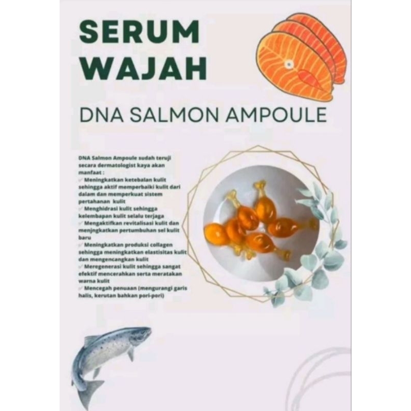 🇰🇷DNA SALMON AMPOULE SERUM PDRN THE PUTEH BPOM HALAL RI