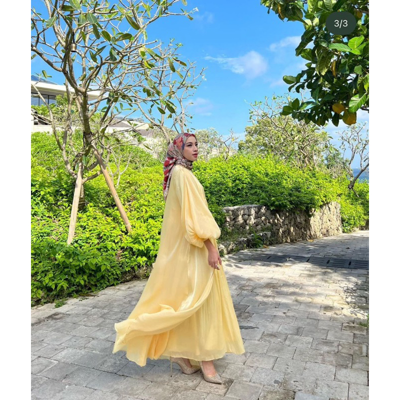 Zama dress by Gonegani XL yellow (Restock terakhir di 2023)