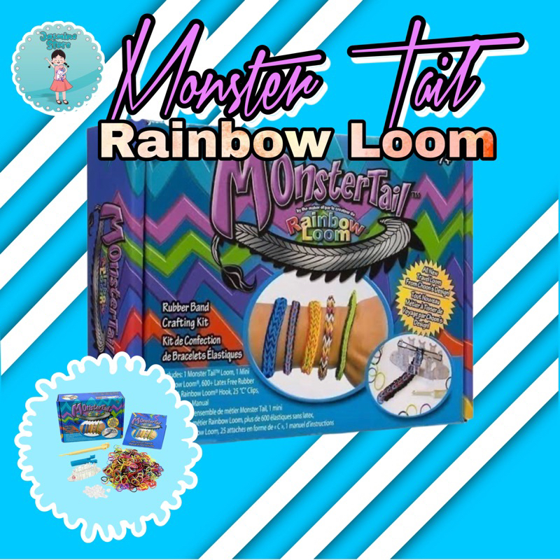 Rainbow Loom Loomband Starter Kit Monster Tail Import/Loomband Monster Tail/Monster Tail Rainbow Loom/DIY Loomband