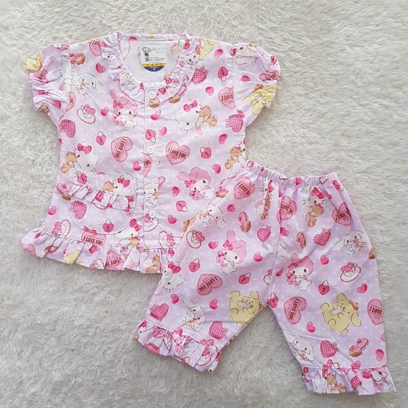 Baju Bayi Piyama Katun Hoshi set