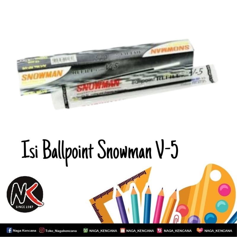 

Isi Pulpen Snowman V5 0.7 mm
