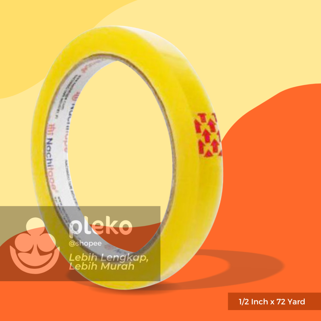

Nachi Selotip Bening 1/2 Inch x 72 Yard Solatip / Isolasi / Stationery Tape