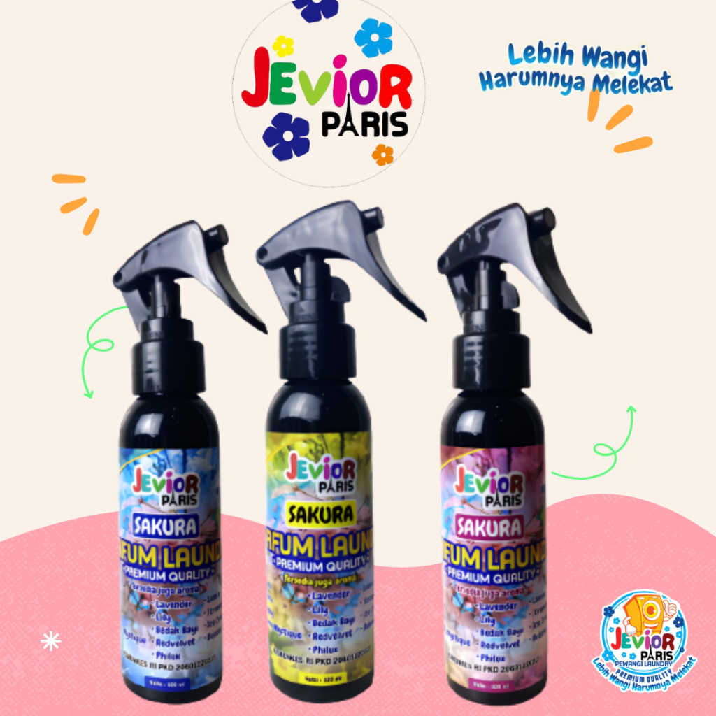 Jevior Parfum Laundry Pelicin dan Pewangi Pakaian 100ml