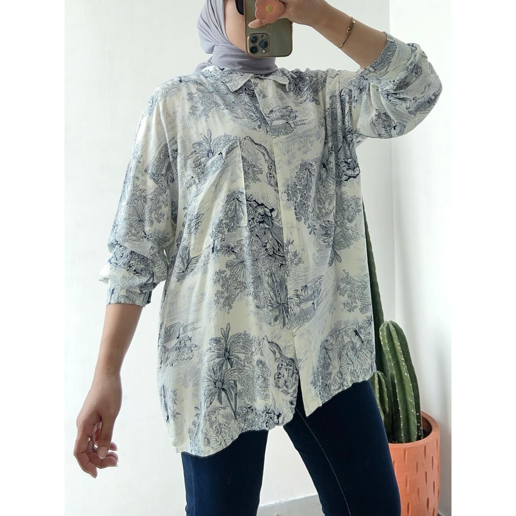 Kemeja Wanita Ryusi Oversize - 2301.02.066