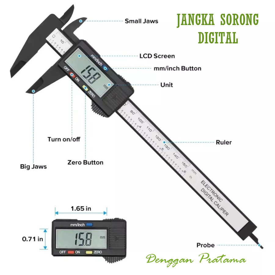 Jangka Sorong Sigmat Digital Vernier 150mm