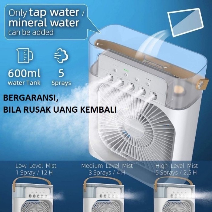 KIPAS PENDINGIN MINI AC PORTABLE AIR COOLER MOBIL DAN RUANGAN AC NEW