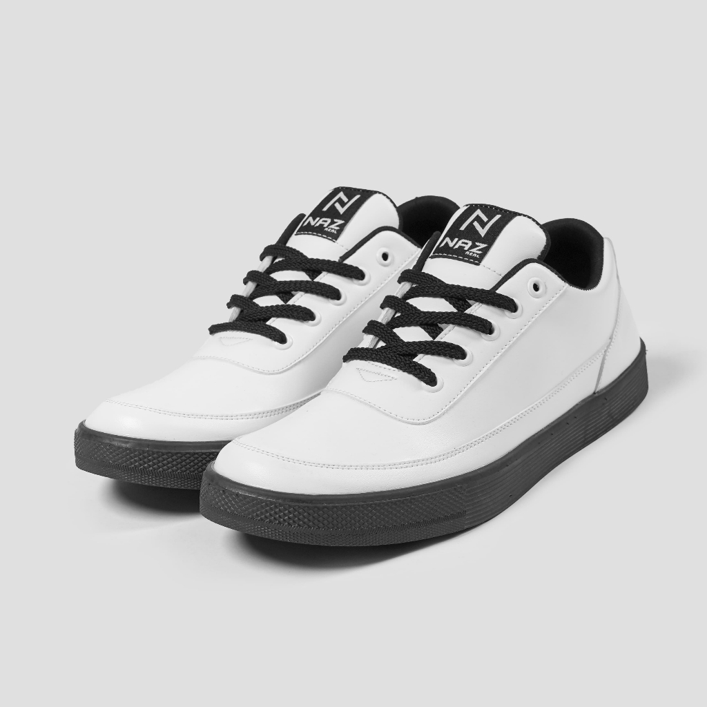 Sepatu Sneakers Pria Casual White Kerja Kuliah Hangout Shoes Cowok Trendi Premium Trendi Original Naz Dedrick