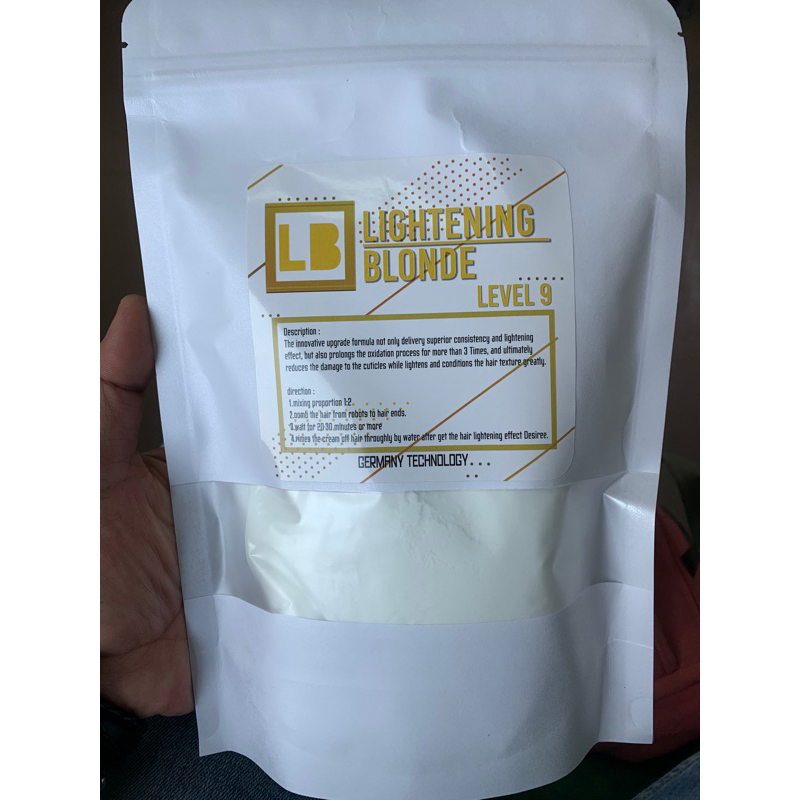 Lb bleach lightening level 9