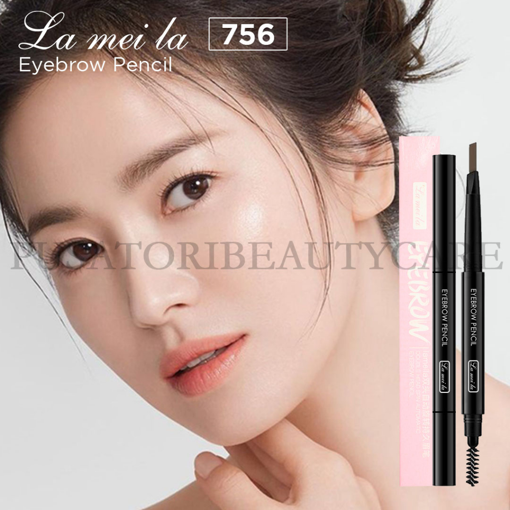 LAMEILA 756 Eyebrow Pencil Double Head Spin Automatic Long Lasting