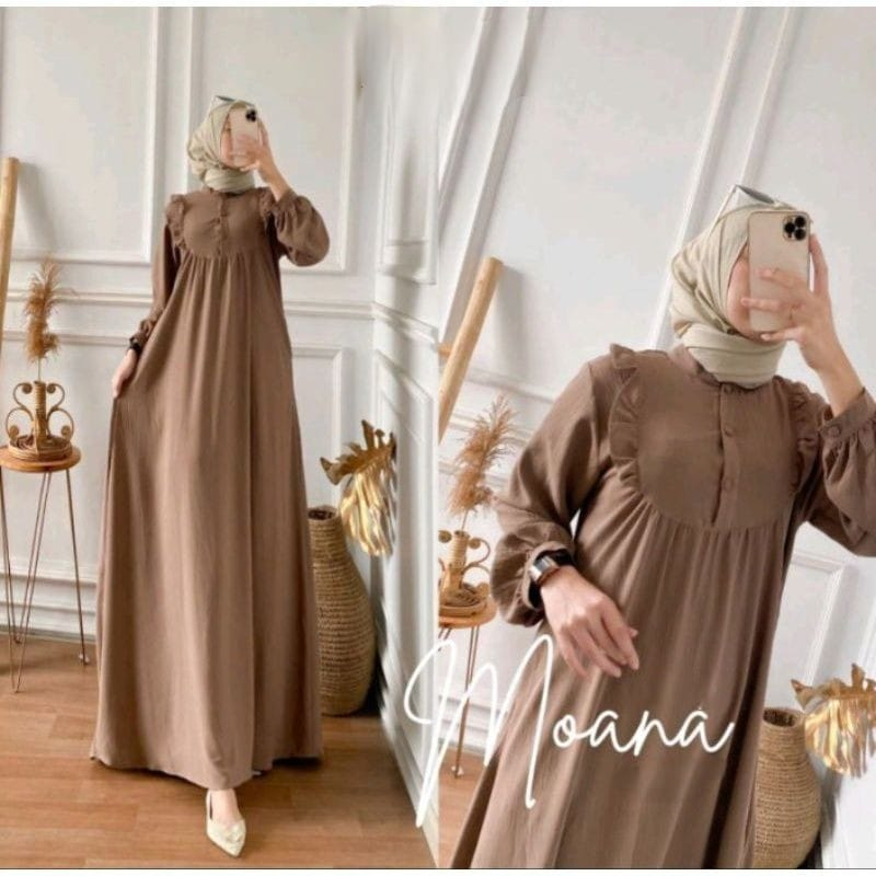 MOANA DRESS ( SR 0015 ) DRESS WANITA//DRESS WANITA MUSLIMAH BUSUI FRIENDLY