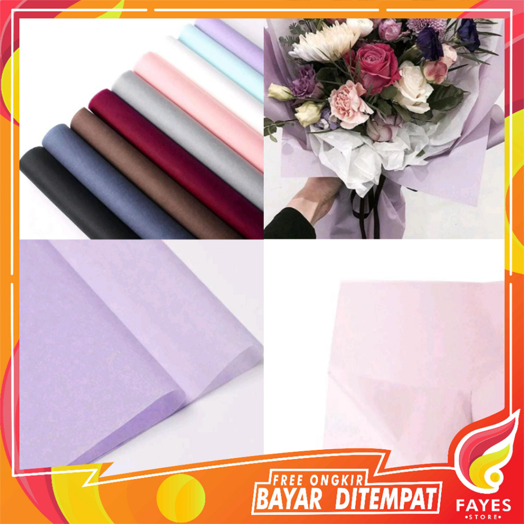 

FAYES COD Kertas Bunga / Kertas Anti Minyak / Florist Korea Hampers / Paper Craft Wrapping Packaging Sampul KB50