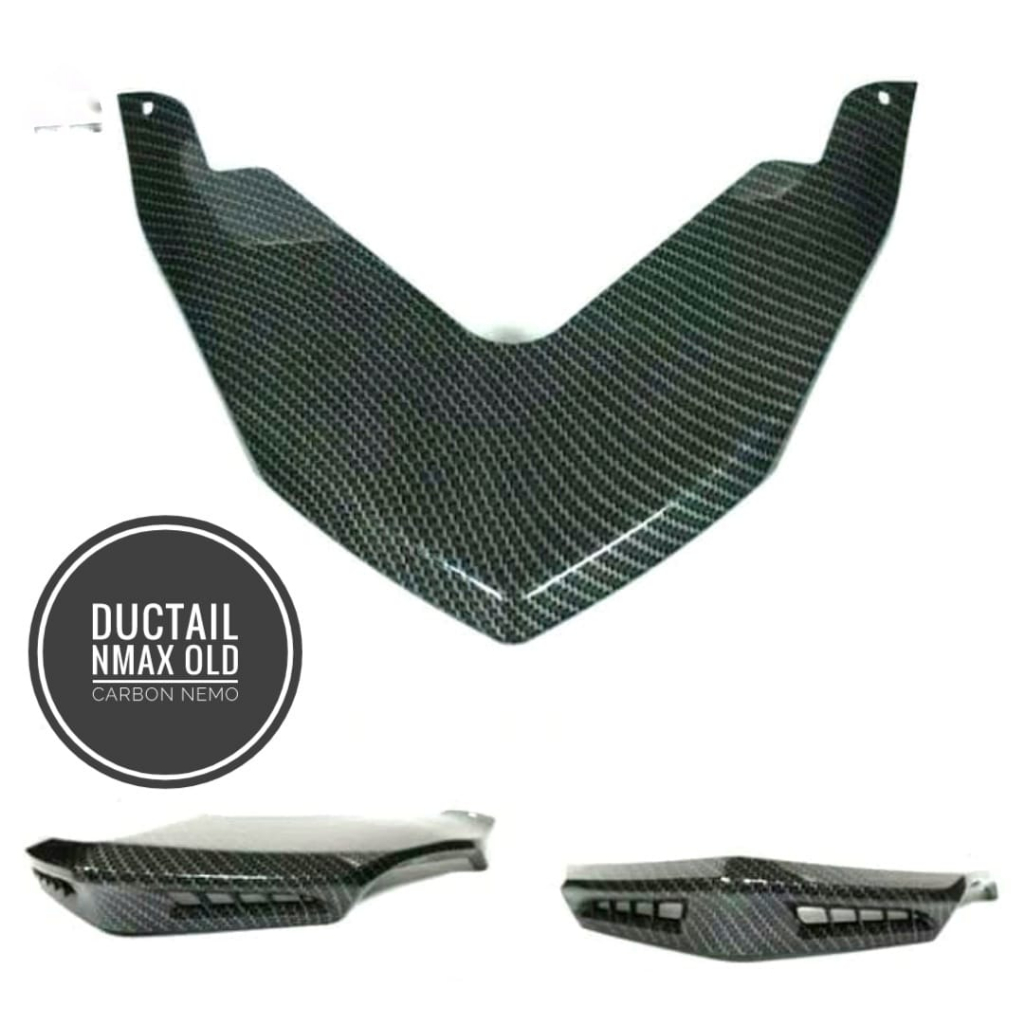 Ducktail Nmax Old Carbon Hitam NEMO