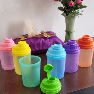 Sgmshop Botol Shaker Neon Gym Bottle Tumbler Fitnes Susu Bubuk BPA Free ABS Shaker